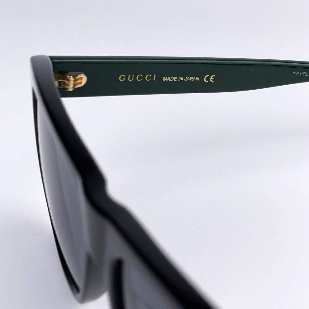 NEW GUCCI GG0926S 001 Black Green Gray Square Men Sunglasses - Picture 7 of 14